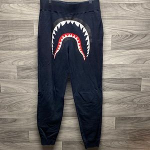 A Bathing Ape Bape WGM Black Sweats Joggers